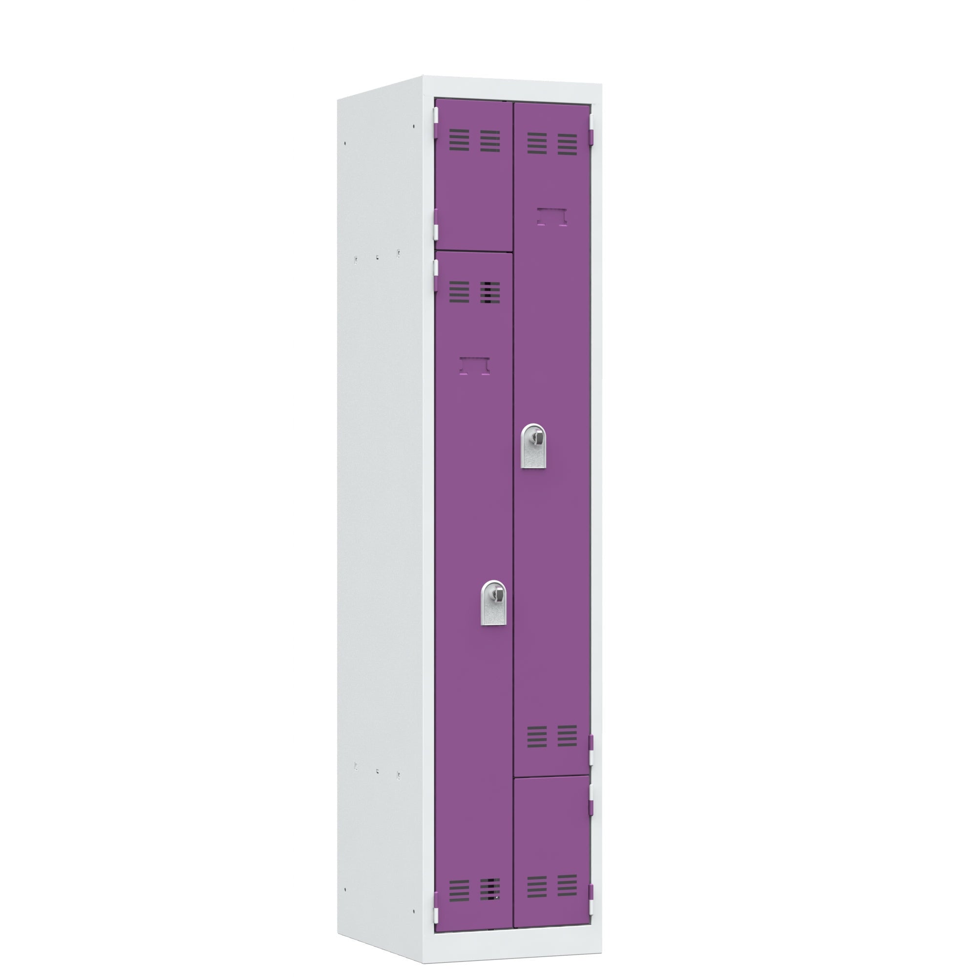Vestiaires monobloc gain de place 1 colonne - Cadenassable