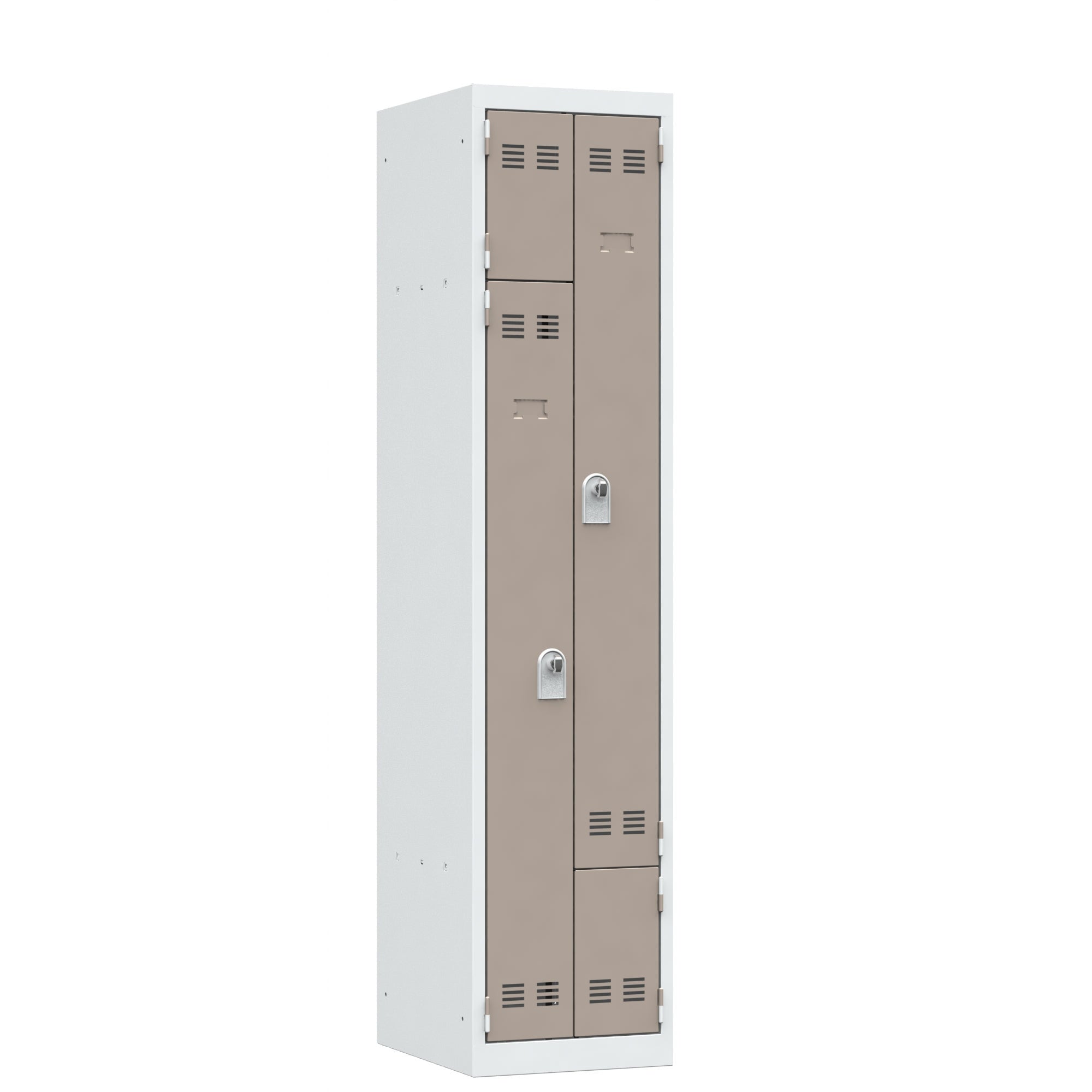 Vestiaires monobloc gain de place 1 colonne - Cadenassable