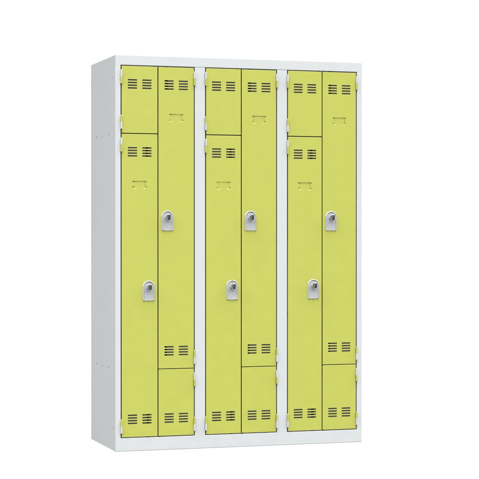 Vestiaires gain de place 3 colonnes - Cadenassable