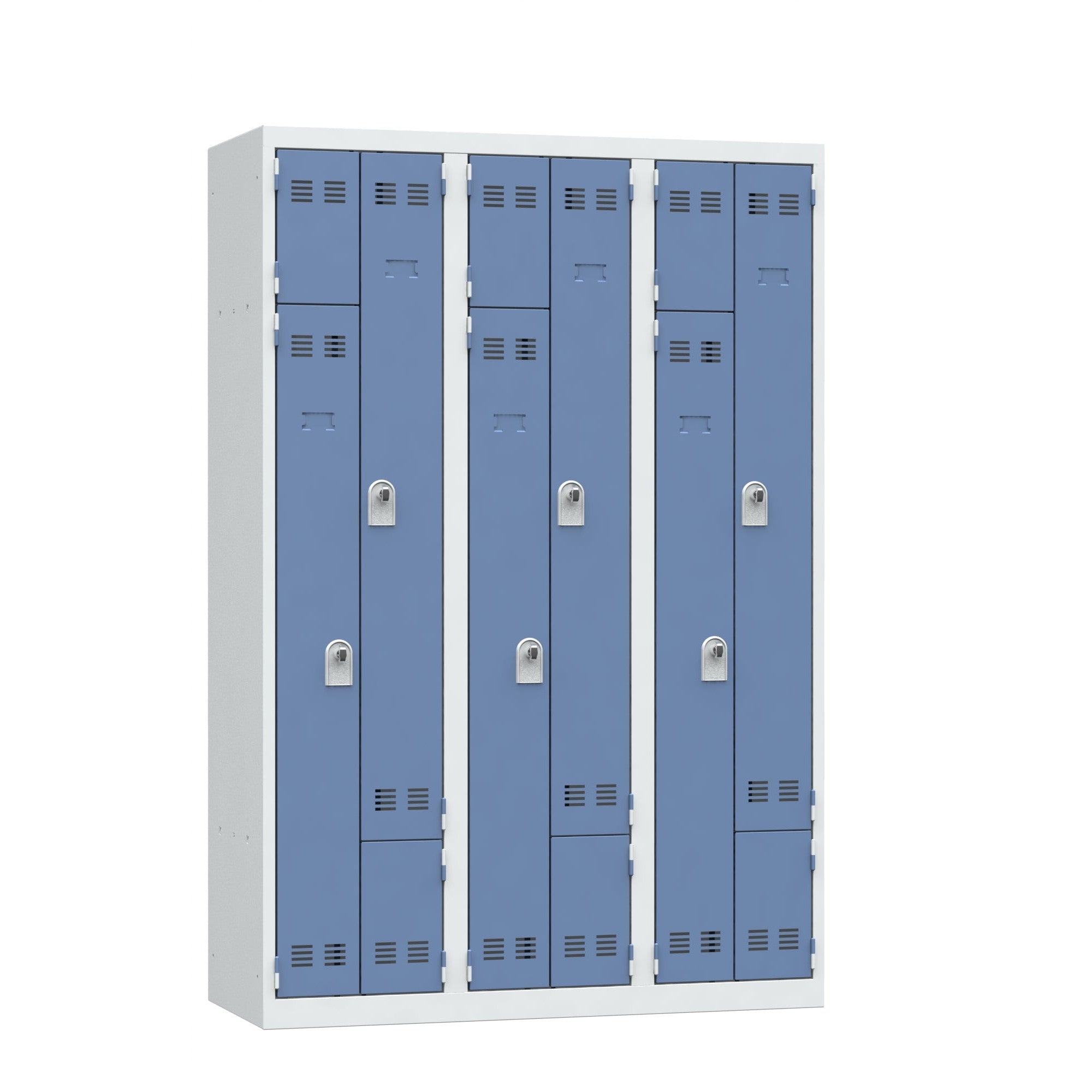 Vestiaires gain de place 3 colonnes - Cadenassable