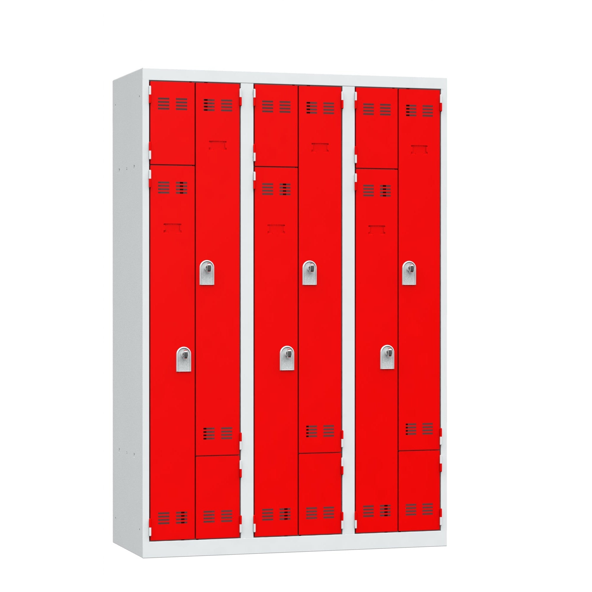Vestiaires gain de place 3 colonnes - Cadenassable