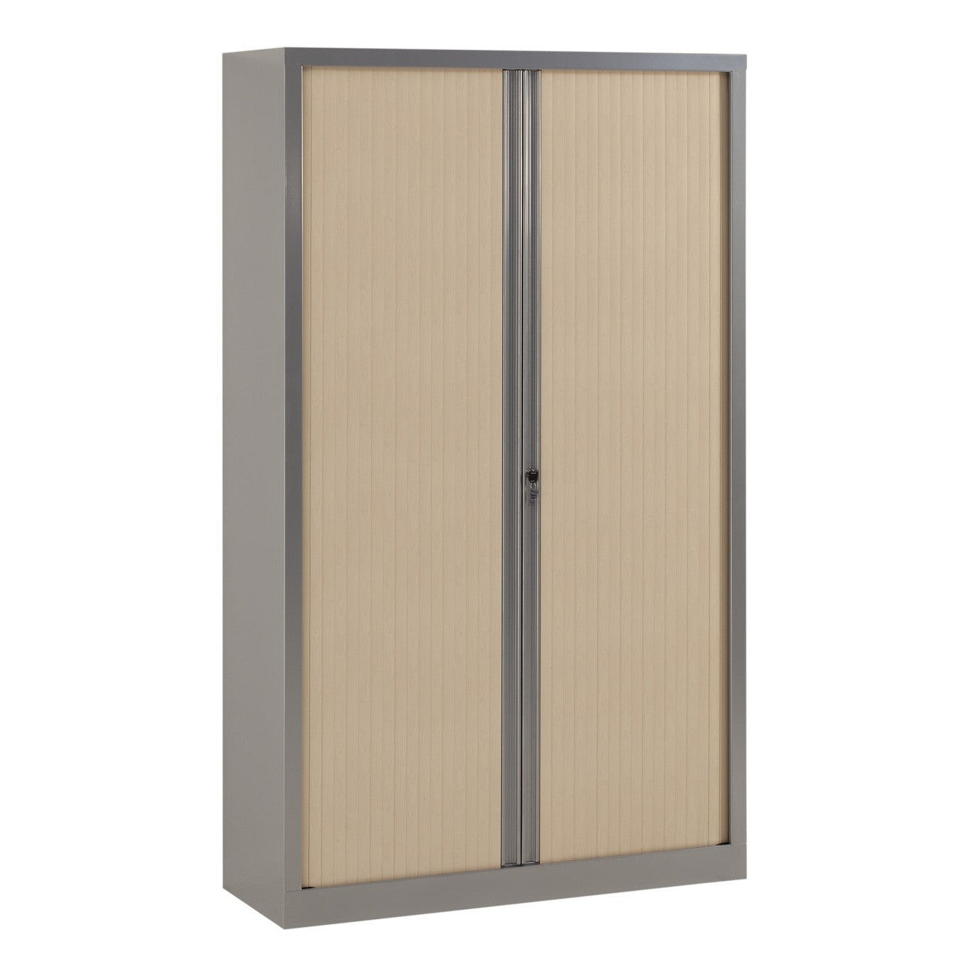 Armoire à rideaux 198x120x43 cm décor bois