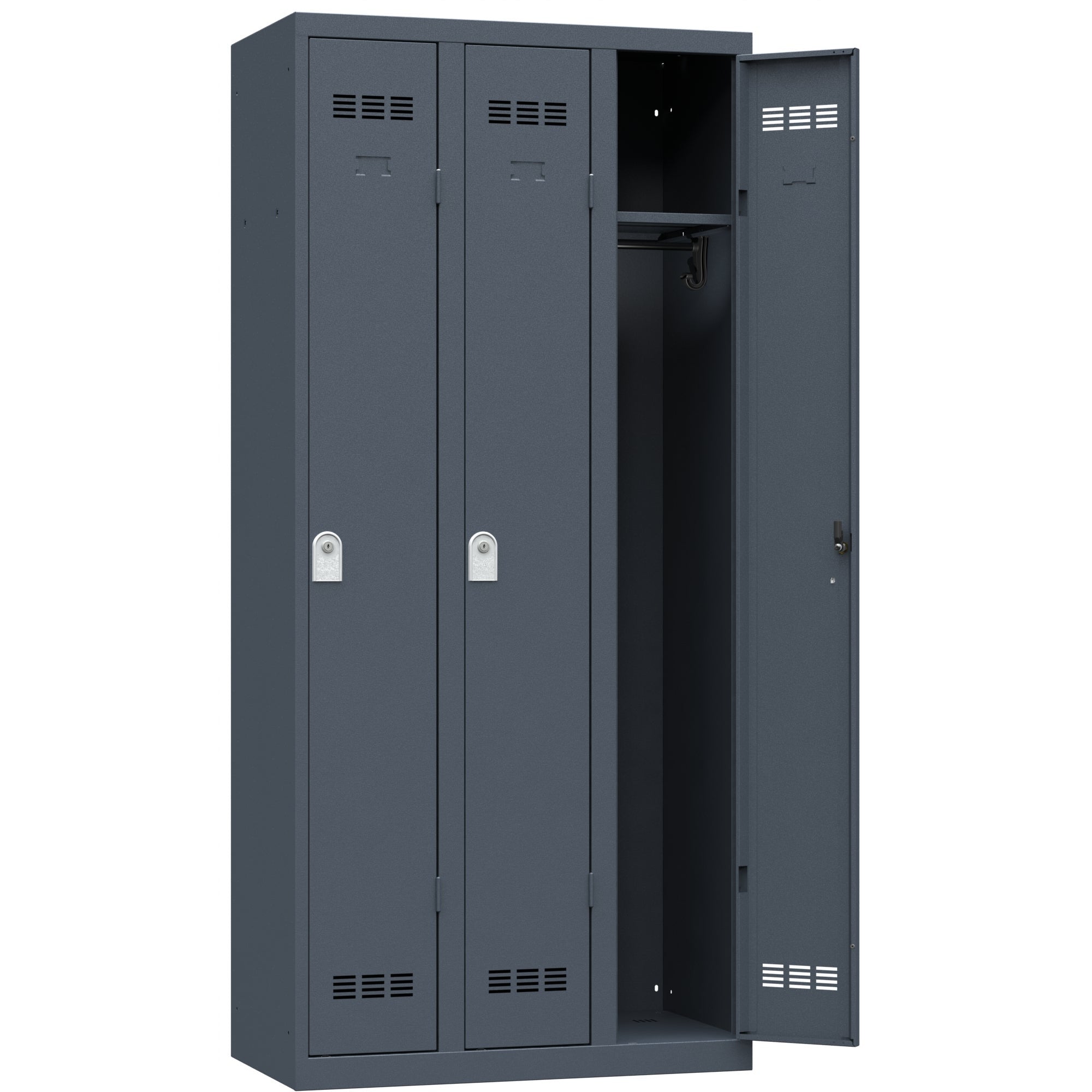 Vestiaire Bureau 3 Colonnes - Largeur 900 mm