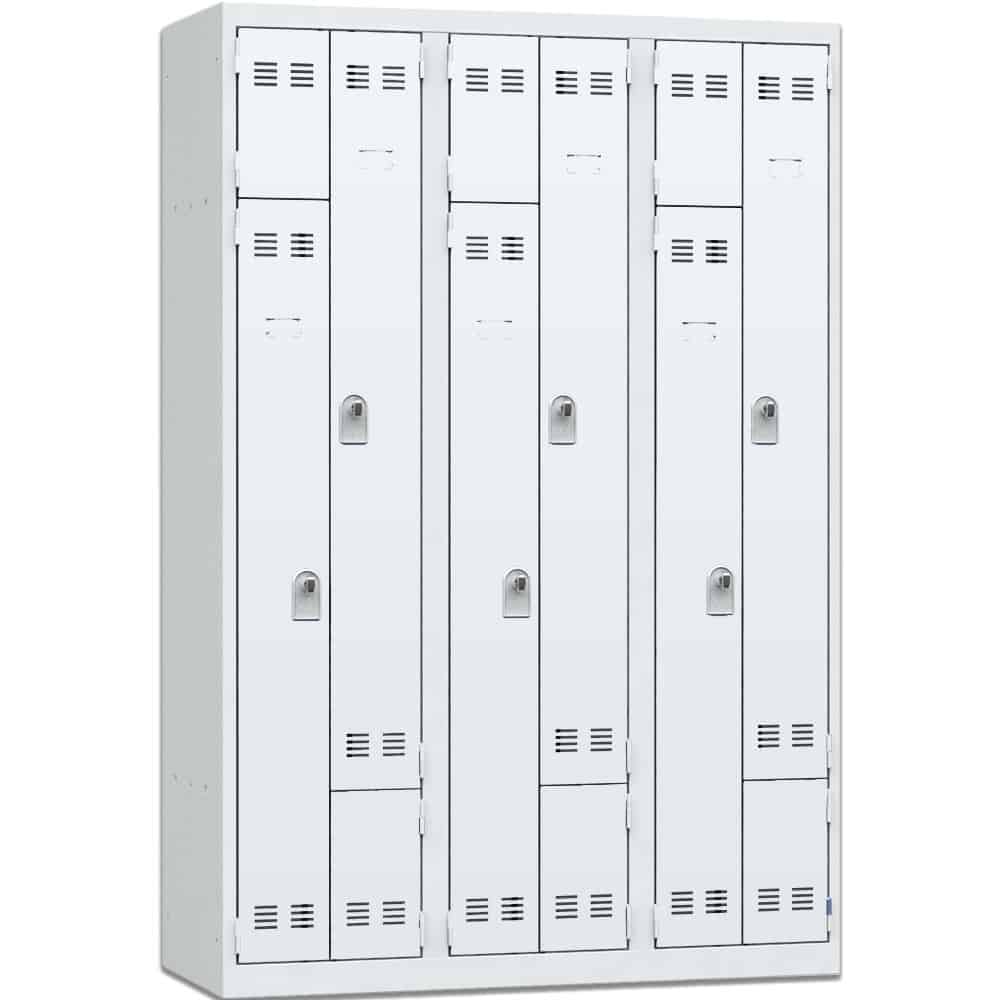Vestiaires gain de place 3 colonnes - Cadenassable