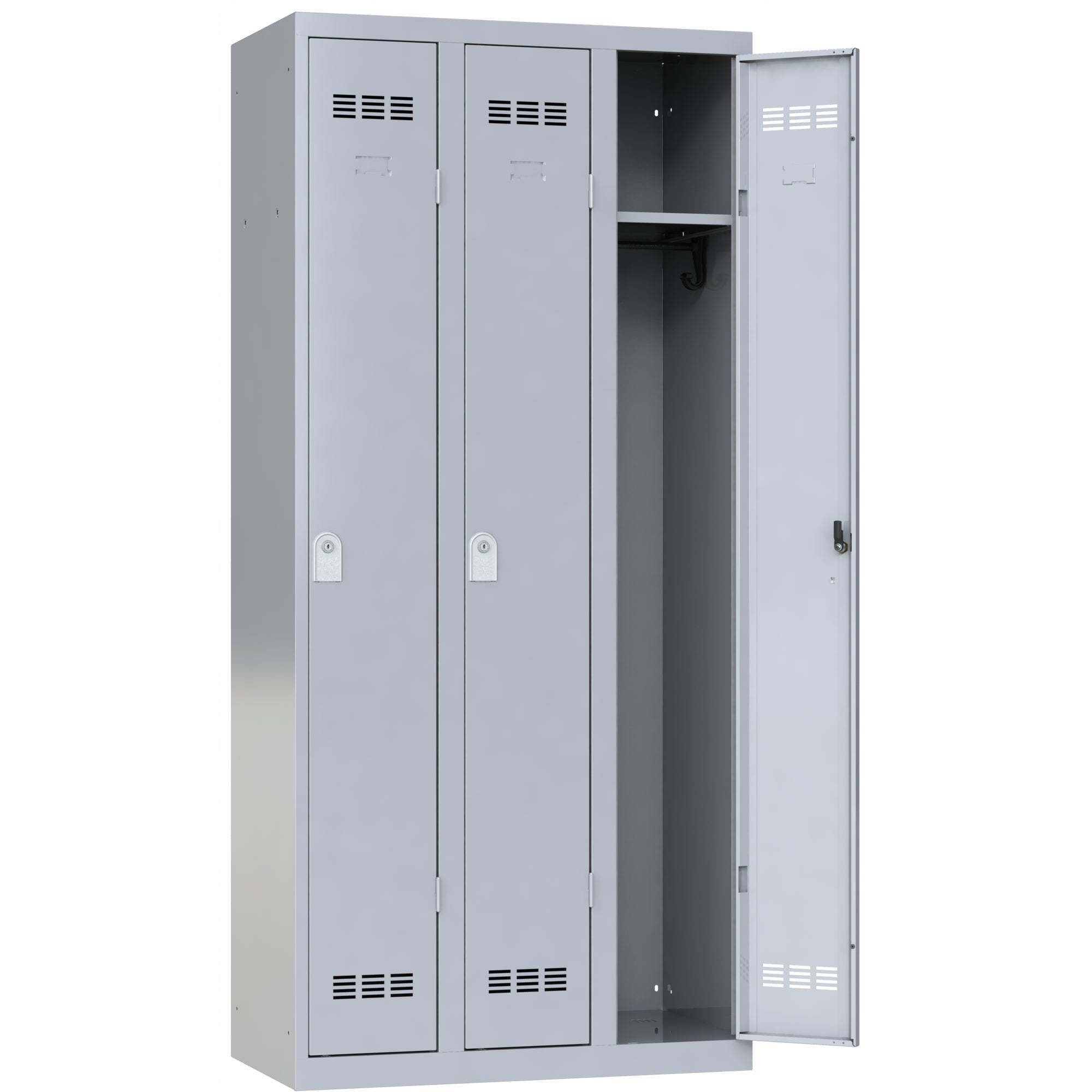 Vestiaire Bureau 3 Colonnes - Largeur 900 mm