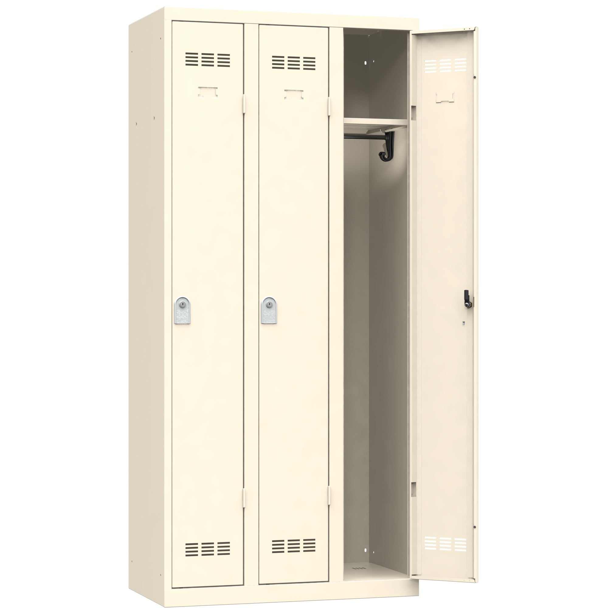 Vestiaire Bureau 3 Colonnes - Largeur 900 mm