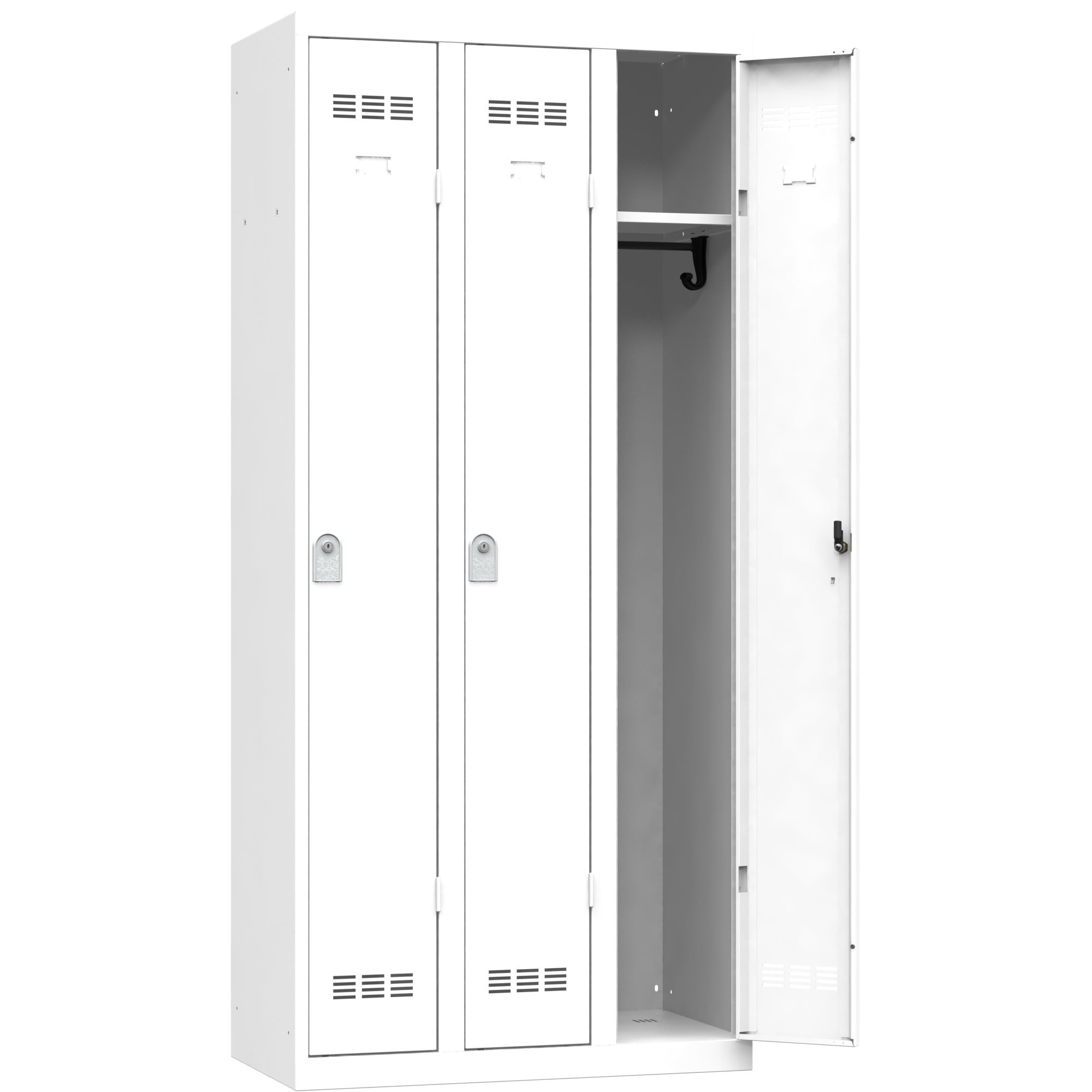 Vestiaire Bureau 3 Colonnes - Largeur 900 mm