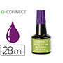 Encre à tampons Q-Connect pour feutre ou mousse coloris violet flacon 28 ml