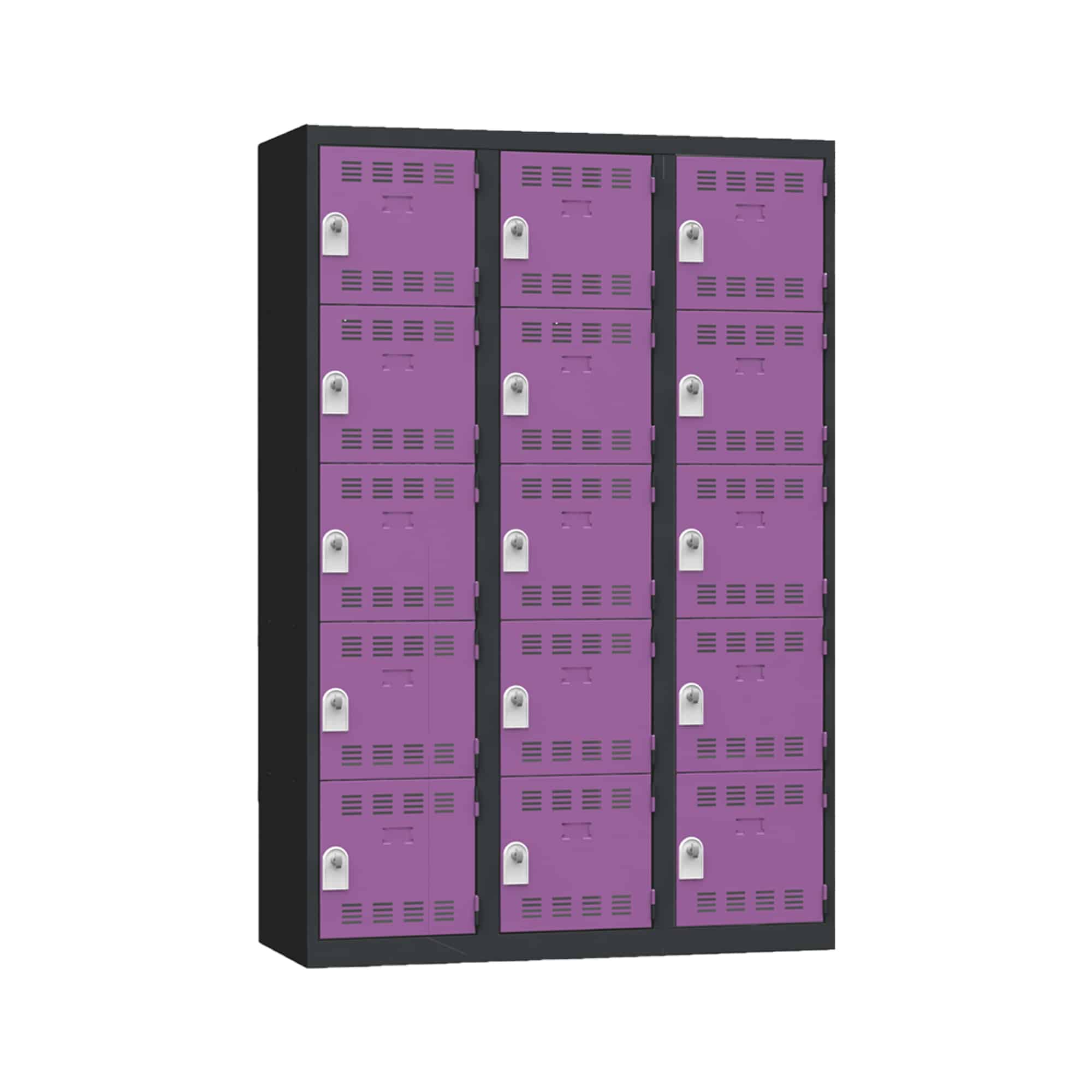 Vestiaire multicases 15 casiers L120