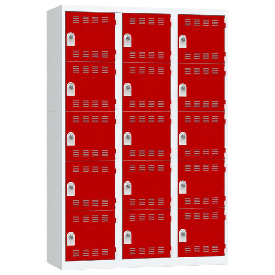Vestiaire multicases 15 casiers L120