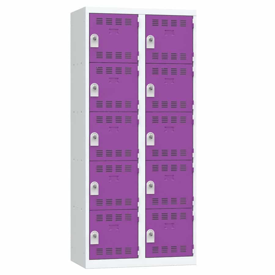 Vestiaire multicases 10 casiers L80