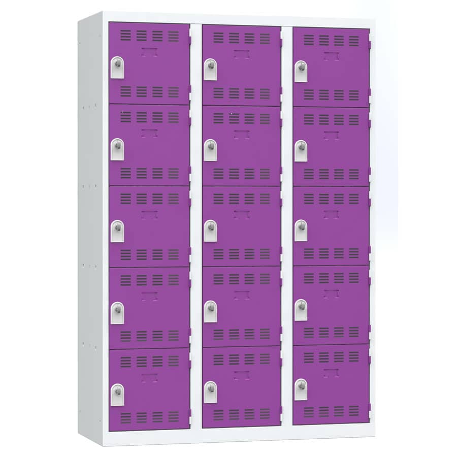 Vestiaire multicases 15 casiers L120